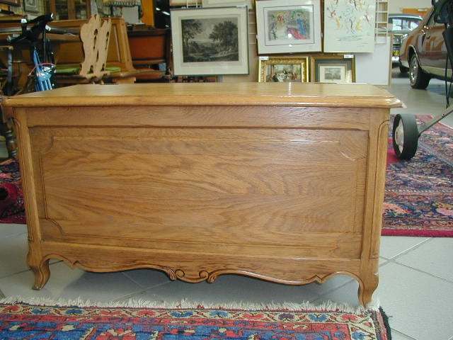 Truhe, deutsch, 1960/70, Eiche massiv, Eiche furnier, Barockstil
