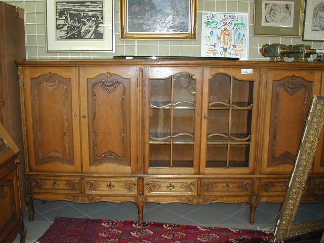 Schrank, deutsch, Fa. SchrÖder, Barockstil, Eiche massiv, Eichefurnier, 6-tÜrig
