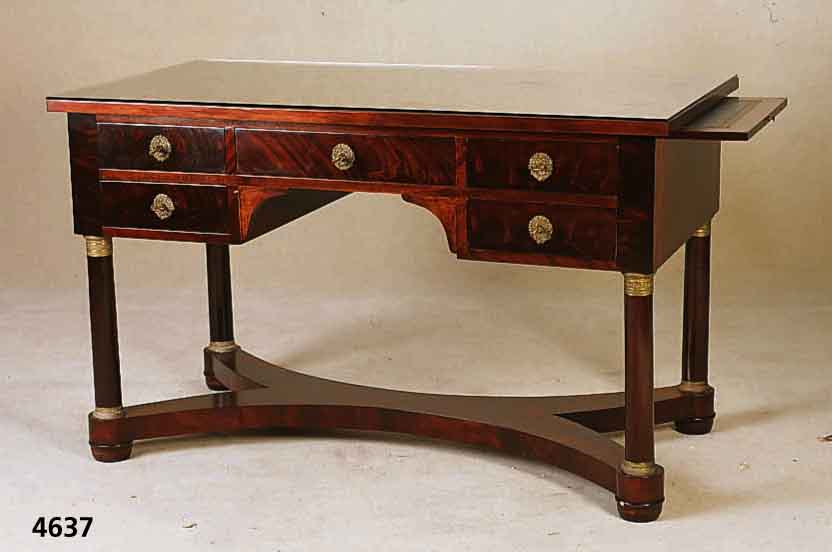 StilmÖbel, Schreibtisch, um 1900, Empirestil , BeschlÄge neu