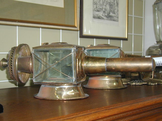 2 Kutschenlampen, Frankreich, um 1900,