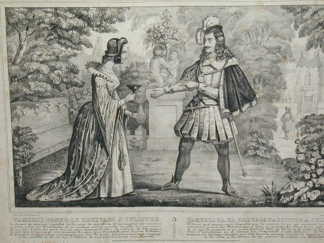 Radierung, Romeo und Julia, um 1830