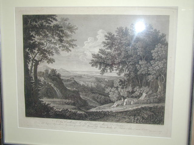 Gasparo Pussino, Kupferstich, nach 1810, fleckig