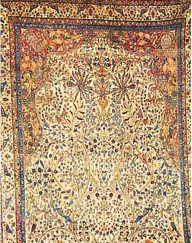 Yazd, Persien, um 1920, Wolle auf Baumwolle, ca. 422 x 280 cm, Ehz 3-4