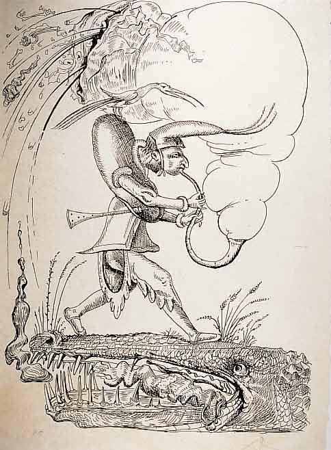 Dali, Salvador, 1904 - 1989, Les songes drolatiques de Pantagruel, Lithographie auf Japan-Papier, hand- signiert und bez.: E.A. (Auflage 250 ...