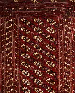Buchara, Torkmenestan, ca. 30 Jahre, Wolle auf Wolle, ca. 196 x 116 cm, Ehz 1-2