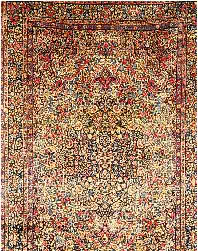 Lawar Alt, Persien, ca. 60 Jahre, Wolle auf Baumwolle, ca. 272 x 177 cm, Ehz 2-3