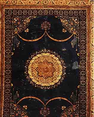 Amritza(Agra) fein, Indien, um1850, Wolle auf Baumwolle, ca. 200 x 149 cm, Ehz 5-6