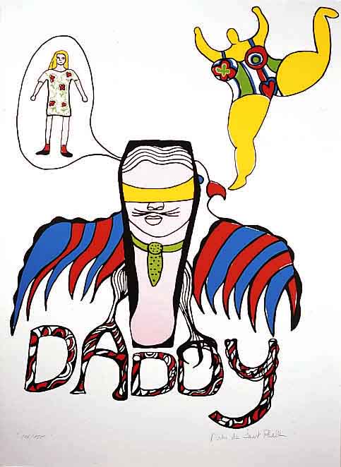 de St. Phalle, Niki, geb. 1930, Daddy, Farbsiebdruck, handsigniert und num. 116/150, ca. 84 x 59.5 cm