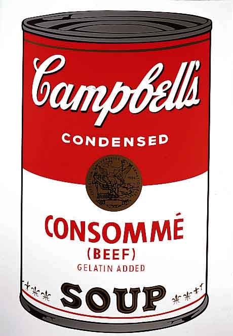 Warhol, Andy, 1928-1987, Campbell's Soup, Farbsiebdruck aus der Edition Sunday B. Morning, rÜckseitig so gestempelt und mit dem Stempel: ...