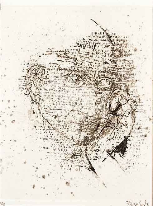 FriedlÄnder, Johnny, 1912 Pless/Oberschlesien- 1992 Paris, SelbstportrÄt, Radierung von 1969, handsigniert, num. 17/20, ca. 17.5 x 14.7 cm, ...