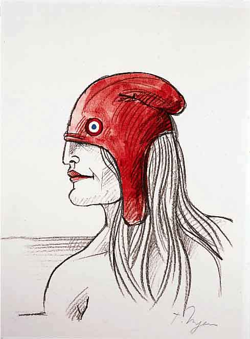 Ungerer, Tomi, geb. 1931, Farblithographie aus: La Revolution, re. u. handsign., num. 39/100, ca. 41 x 31 cm