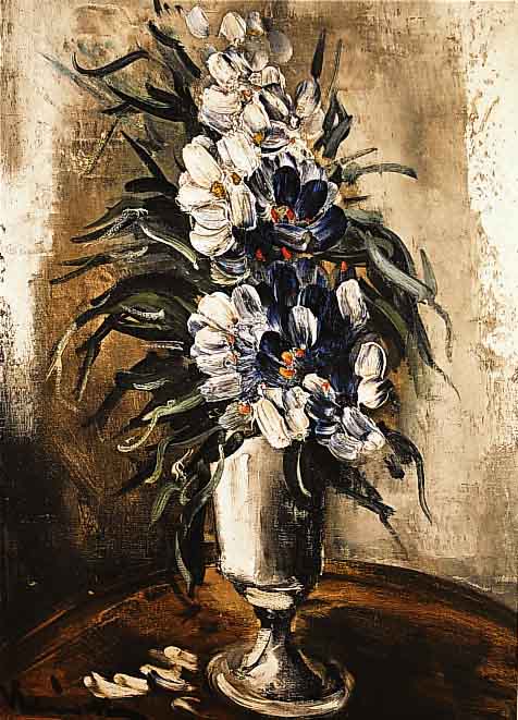 de Vlaminck, Maurice, 1876 - 1958, Bouquet de Fleurs, Farblithographie, li. u. handsigniert, ca. 55 x 38 cm, PP