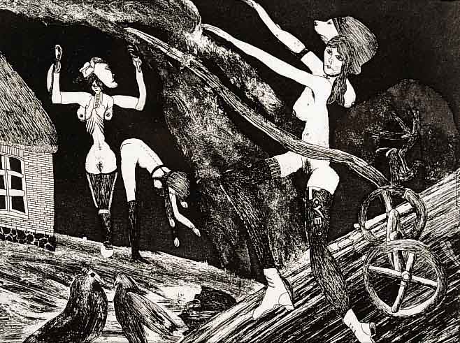 Morell, Pit, geb. 1939, Lithographie von 1970, handsign., num. 43/50, M. ca. 25x32, PP u.Gl., R.