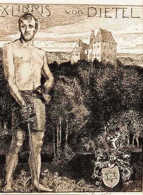Klinger, Max, 1857 - 1920, Radierung von 1915, handsigniert und dat., ca. 15 x 11 cm