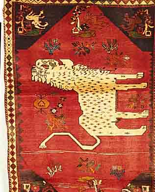 Ghaschgai, Persien, ca. 40 Jahre, Wolle auf Wolle, ca. 198 x 133 cm, Ehz 3