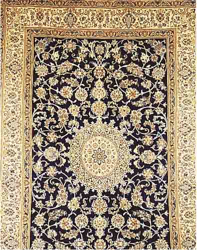 Nain, Persien, ca. 10 Jahre, Flor Wolle mit Seide, ca. 353 x 240 cm, Ehz 1-2