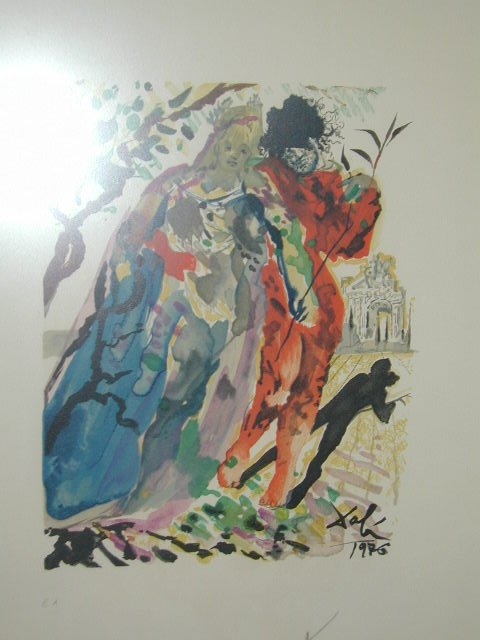 Dali (zweifelhaft), Lithographie, Die Liebende 