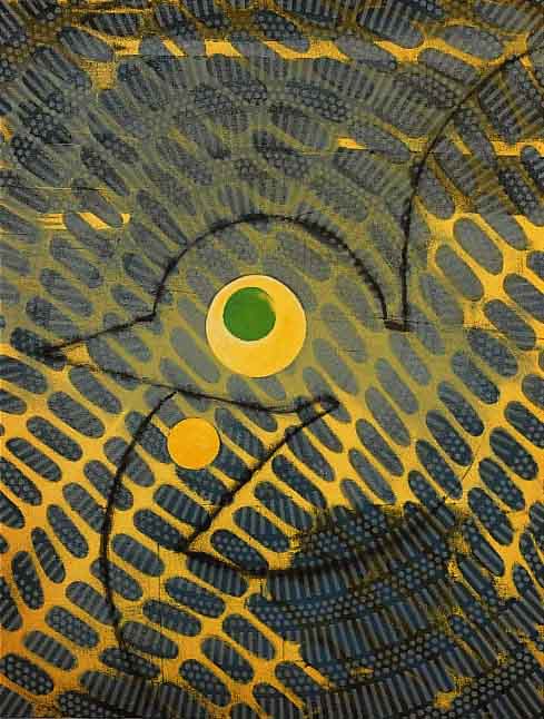 Ernst, Max, 1891 - 1976, L'Interdit ramait content, Farblithographie aus Rene Char: Dent prompte, Mourlot, Galerie Lucie Weil, Paris 1969, ...