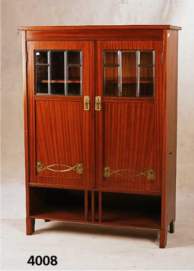 VielzweckmÖbel, deutsch, um 1900/05, wohl MÜnchen, Korpus Weichholz, Palisanderfurnier, durchgehend streifig und symetrisch angeordnet , original ...