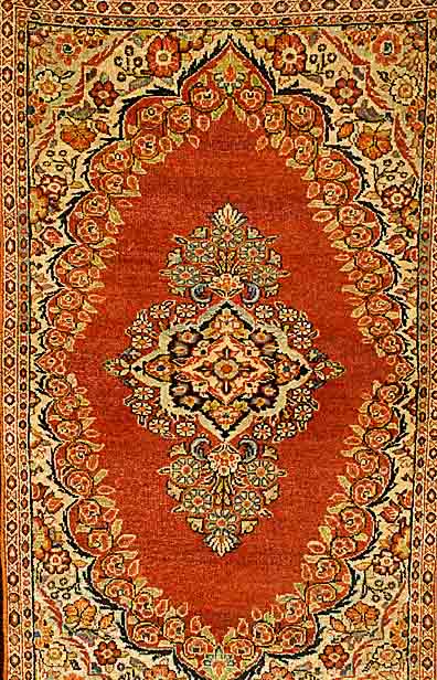 Sarogh Mahal, Persien, ca. 60 Jahre, Wolle auf Baumwolle, ca. 169 x 103 cm, Ehz 4