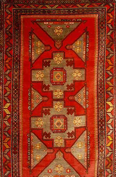 Shirwan, Rußland, um 1900, Wolle auf Wolle, ca. 255 x 152 cm, Ehz 3