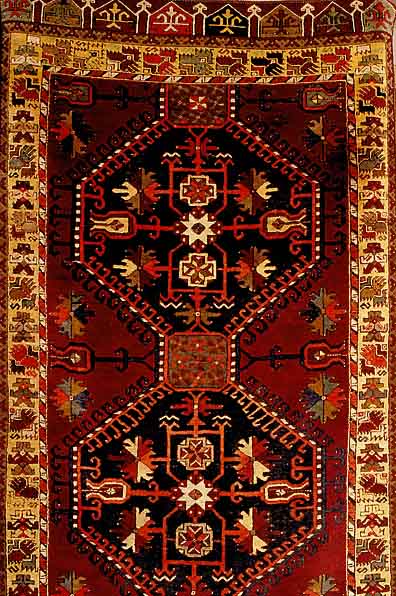 Kazak, Rußland, um 1920, Wolle auf Wolle, ca. 230 x 133 cm, Ehz 3