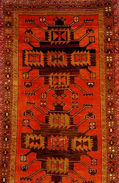 Adler Kazak, Rußland, um 1945, Wolle auf Baumwolle, ca. 305 x 131 cm, Ehz 2