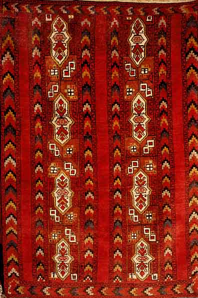 Torkman, Rußland, um 1930, Wolle auf Wolle, ca. 185 x 112 cm, Ehz 2