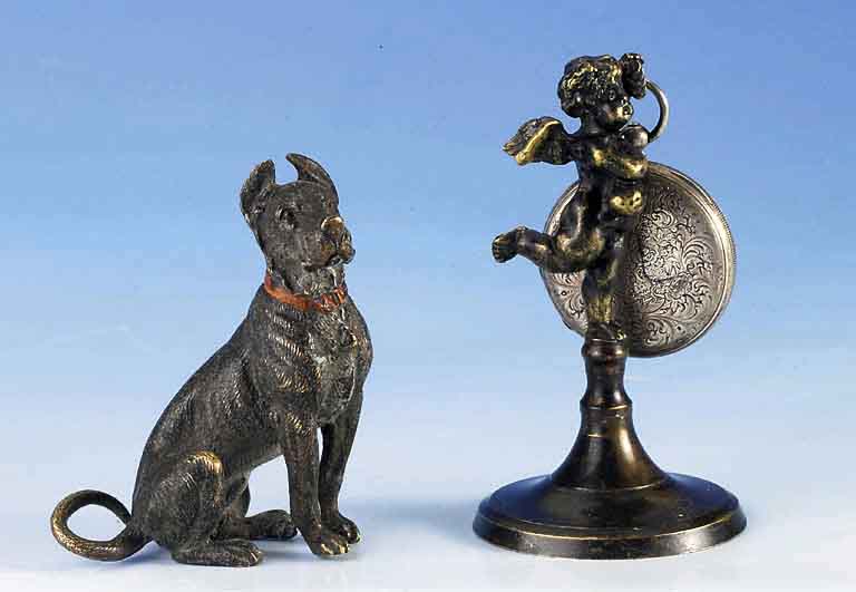 Wiener Bronze: Deutsche Dogge, vollplastisch, H ca. 8 cm