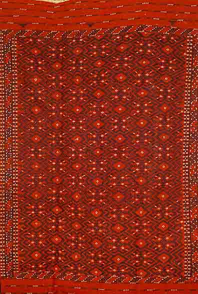Sumakh, Turkmenistan, um 1930, Wolle auf Wolle, ca. 293 x 186 cm, Ehz 2