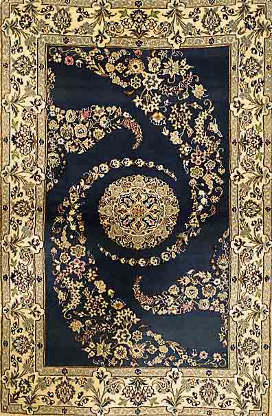 Nain, Persien, ca. 10 Jahre,Flor Wolle mit Seide, ca.183 x 120 cm,EHZ 1-2 (SW 450 EUR).