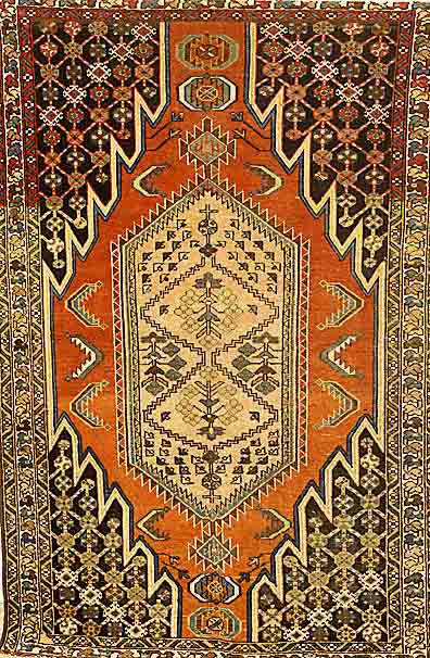 Mazleghan, Persien, um 1930, Wolle auf Baumwolle, ca. 196 x 133 cm, SchÄtzwert: 1100.- EURO, Ehz 4