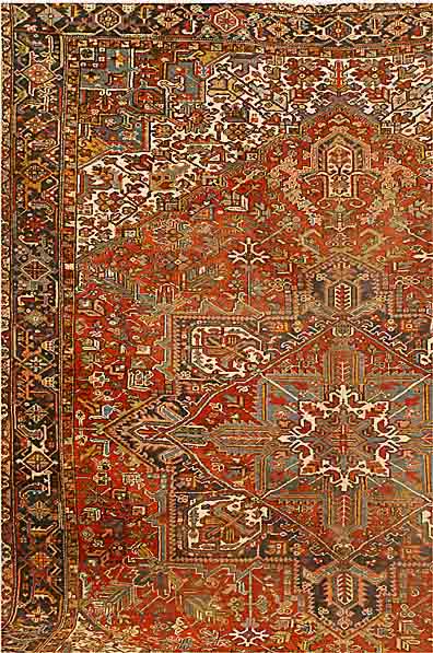 Heriz, Persien, ca. 50 Jahre, Wolle auf Baumwolle, ca. 374 x 293 cm, Ehz 3