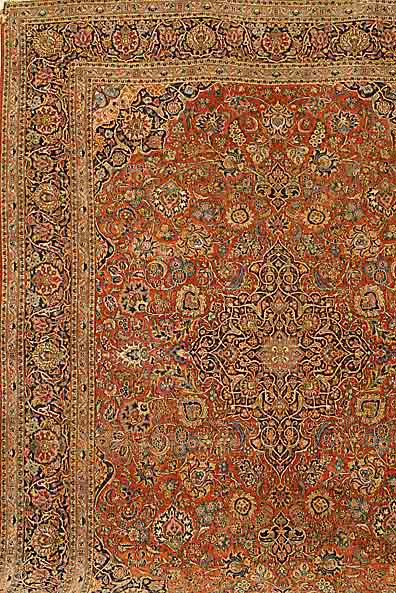 Keschan Fein Persien,Um 1930,Wolle auf Baum- Wolle,Ca 355 x 266 cm.EHZ 3-4.(SW 4800 EUR).