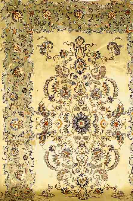 Keschan, Persien, ca. 50 Jahre, Wolle auf Baumwolle, ca. 372 x 254 cm, SchÄtzwert: 3800.- EURO, ReinigungsbedÜrftig EHZ 2