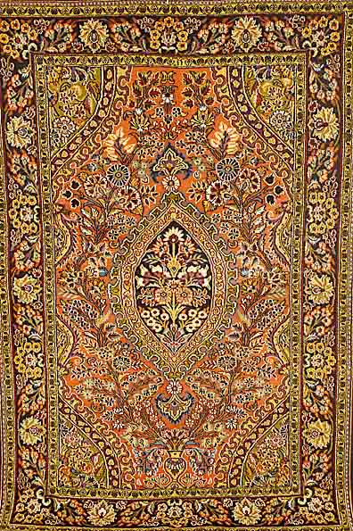 Ghom, Persien, ca. 30 Jahre,Wolle auf Baum- Wolle,Ca 206 x 136 cm,EHZ 2,(SW 850 EUR).