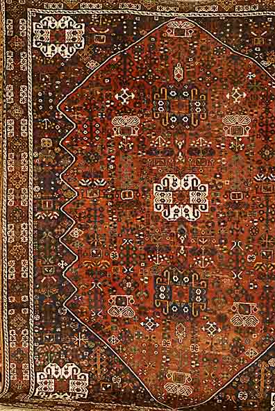 Gashgai, Persien, um 1920, Wolle auf Wolle, ca. 308 x 234 cm, Ehz 4 (SW 1300 EUR).