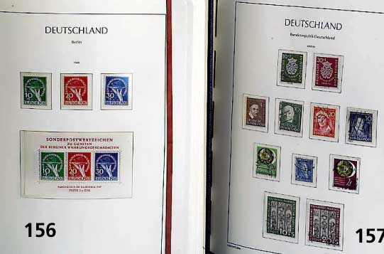 Briefmarken Berlin 1948/81, kpl. Sammlung in gemischter Erhaltung, d.h. teils post- frisch, teils gest., einige Anfangswerte gepr. Schlegel Nr. ...