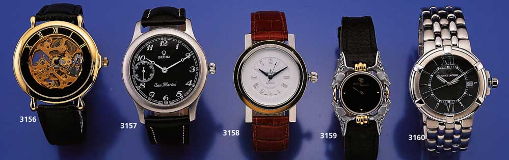 CHRONOLOGIE Designer-Herrenarmbanduhr, Schweiz um 1992, Edelst. pol., beids. saphirvergl., GG-LÜn., neutr. Lederbd., Orig. -Etui, aufw. ...