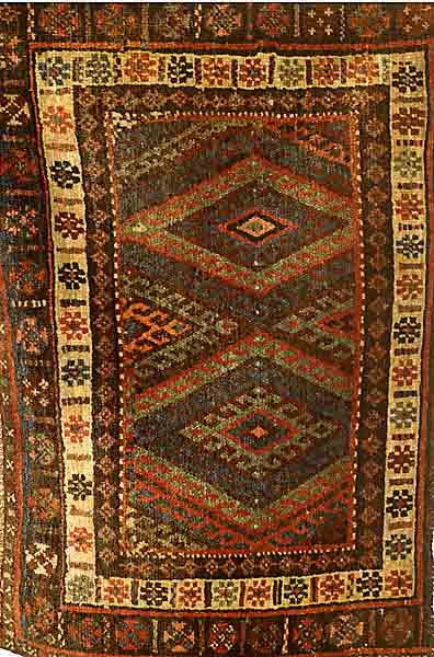Jaff, Kordestan, um 1920, Wolle auf Wolle, ca. 65 x 98 cm, Ehz 2,SchÄtzwert:650.-EURO.