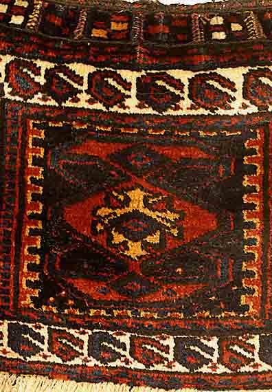 Kordi Taschenfront, Persien, um 1920, Wolle auf Wolle, ca. 52 x 42 cm, Ehz 2,SchÄtzwert: 550 EURO.