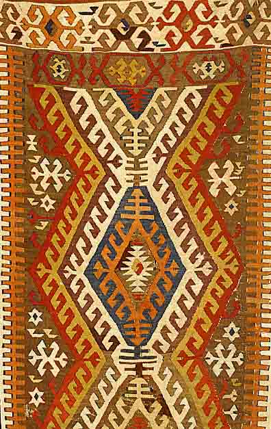 Kelim, TÜrkei, um 1910, ca. 190 x 91 cm, EHZ: 4