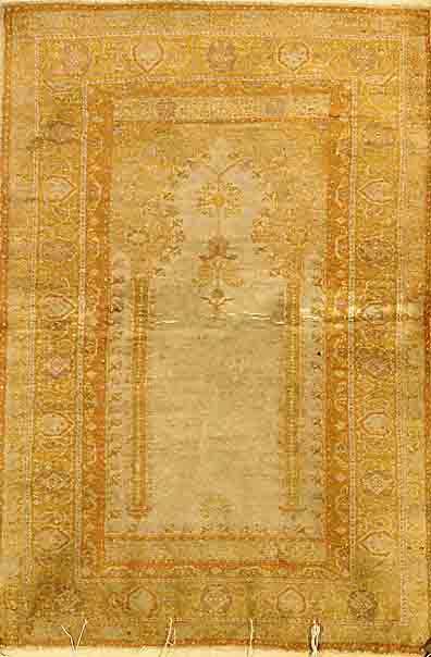 Kaisery, TÜrkei, ca. 50 Jahre, Kustseide, ca. 128 x 87 cm, EHZ: 2, reinigungsbedÜrftig SchÄtzwert:450 EURO.