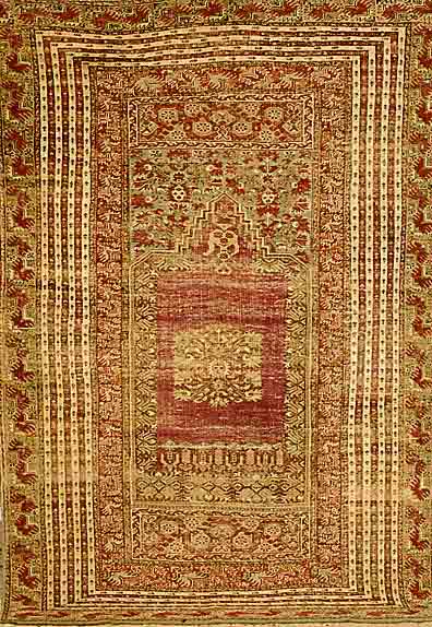 Giordes, TÜrkei, um 1800, Wolle auf Wolle, ca. 242 x 149 cm EHZ:4.SchÄtzwert:3500 EURO.