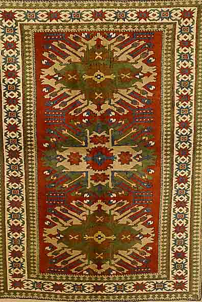 Adler Kars, TÜrkei, ca. 50 Jahre, Wolle auf Wolle, ca. 178 x 130 cm, EHZ: EHZ: 2