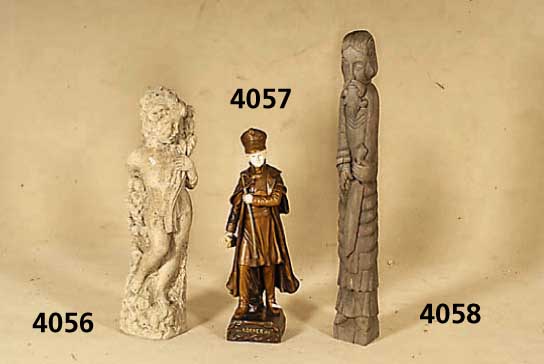 Holzfigur, sogenannter Wilder Mann, Weich- holz, nach dem Vorbild von 1520/40, Renais- sancestil, aus dem Vollholz geschnitzt, RÜck- seite glatt, ...