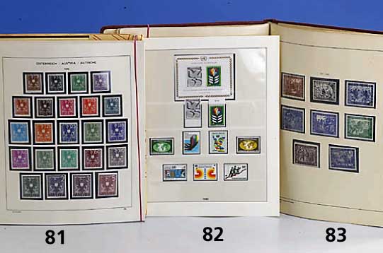 Briefmarkensammlung, Bundesrepublik Deutsch- land und Berlin, kl. Teil gestempelt, be- deutenderer Teil ab 1952 mit einigen Ausnah- men komplett, ...