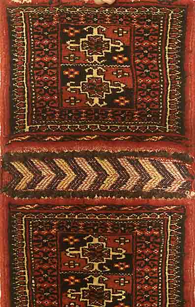 Doppeltasche Tekke, Rußland, um 1920, Wolle auf Wolle, ca. 46 x 28 cm, SchÄtzwert: 450.- EURO, EHZ: 2