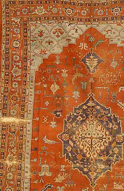 Isparta, TÜrkei, um 1950, Wolle auf Baumwolle, ca. 420 x 276 cm, SchÄtzwert: 2200.- EURO, EHZ: 4-5