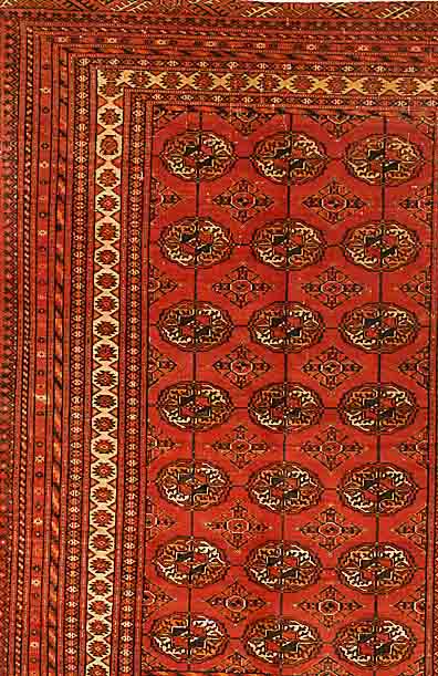 Torkmen, Persien, ca. 50 Jahre, Wolle auf Baumwolle, ca. 172 x 130 cm, EHZ 3